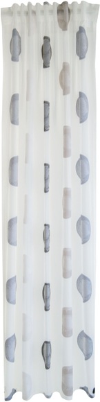 HOMING Vorhang »Kaleo«, (1 St.), Vorhang mit verdeckten Schlaufen Kaleo weiss/grau 140x245cm