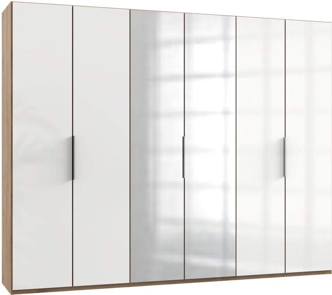 Fresh To Go Kleiderschrank »Level«, mit Glas- und Spiegeltüren