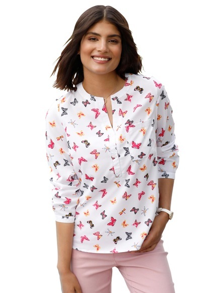 Classic Basics Druckbluse