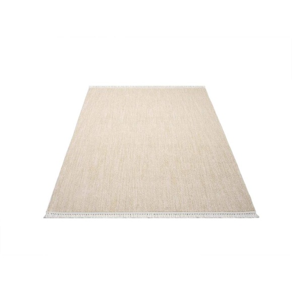Carpet City Teppich »CLASICO 0052«, rechteckig, Kurzflor, Fransen, Meliert, Boho-Stil, Wohnzimmer
