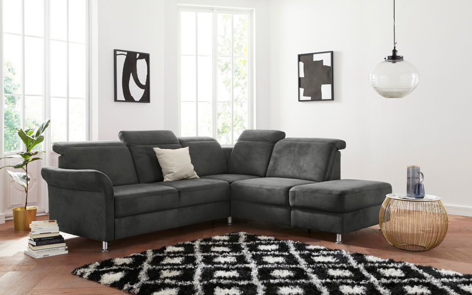 sit&more Ecksofa, inklusive Federkern, wahlweise mit Kopfteilverstellung, Bettfunktion und Stauraum