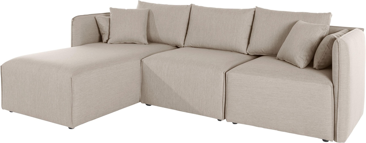 elbgestoeber Ecksofa »Elbdock«, (3 St.), zusammengesetzt aus Modulen, in vielen Bezugsqualitäten und Farben