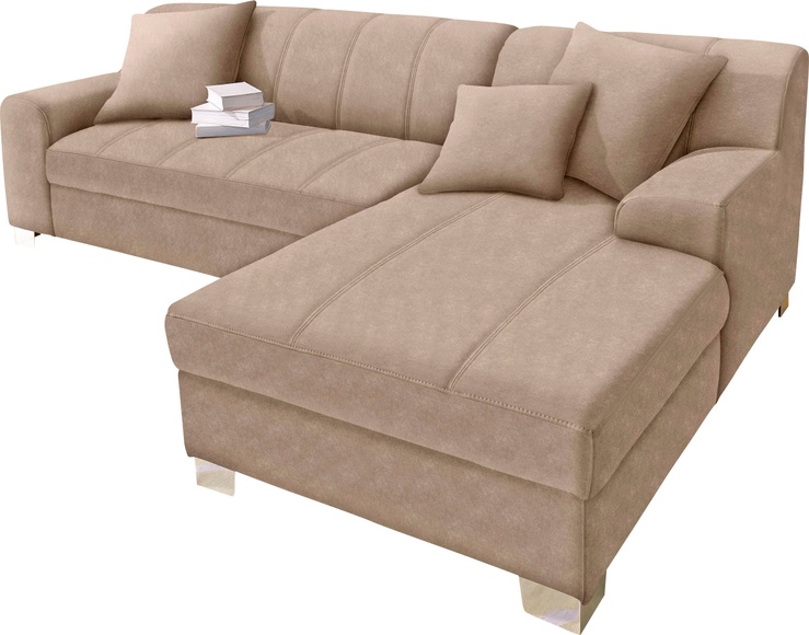 INOSIGN Ecksofa, wahlweise mit Bettfunktion