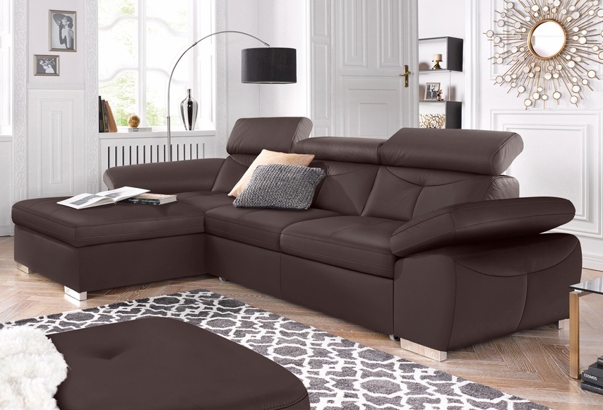 exxpo - sofa fashion Ecksofa, wahlweise mit Bettfunktion und Bettkasten
