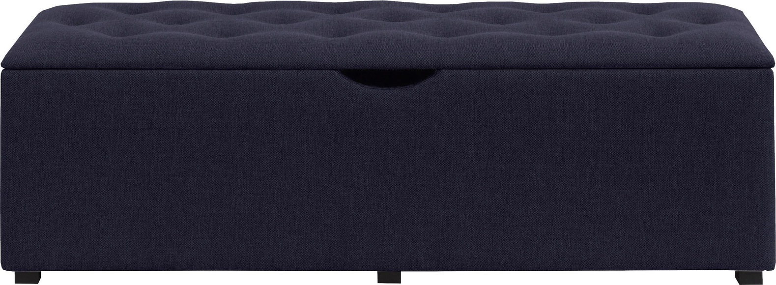 Places of Style Hockerbank »Knobbed«, Hockerbank mit Stauraum, Breite 120 cm und 160 cm