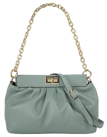 Cluty Umhängetasche, (1 tlg.), echt Leder, Made in Italy