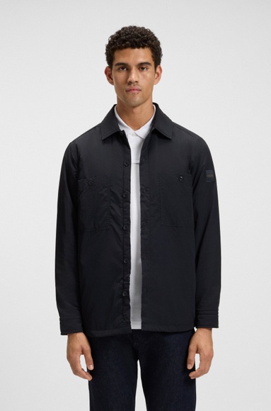 BOSS ORANGE Langarmhemd »Locky«, leicht wattiert, oversize fit