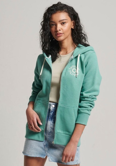 Superdry Kapuzensweatjacke »VINTAGE CALI CUTOUT ZIPHOOD«
