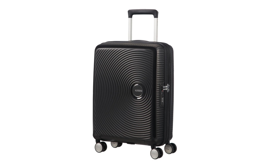 American Tourister - Koffer Spinner 55 cm / 35.5-41 L - Schwarz