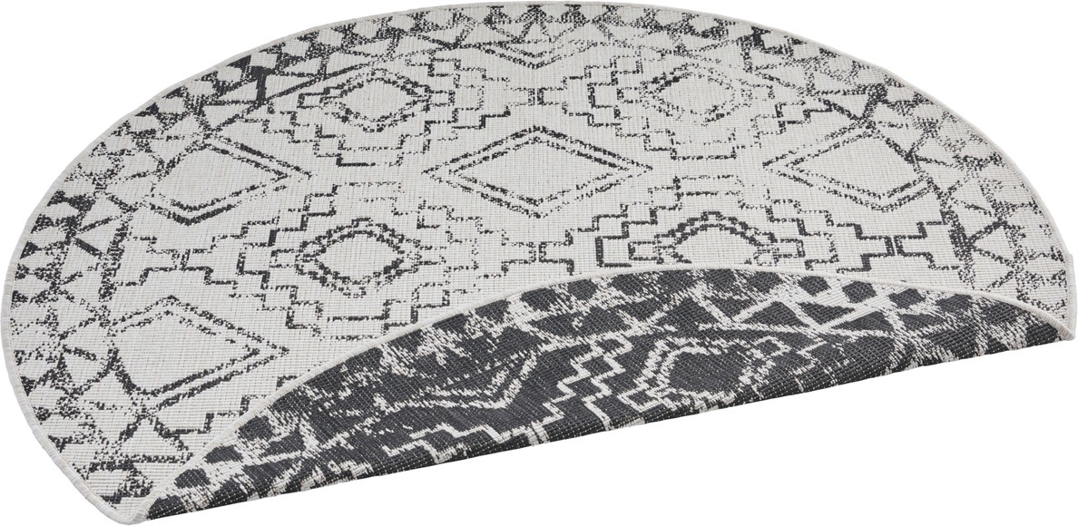 freundin Home Collection Teppich »Elion«, rund, 5 mm Höhe, In-und Outdoor geeignet, Wohnzimmer, Balkon, Terrasse, Garten, Pflegeleicht, Flachgewebe