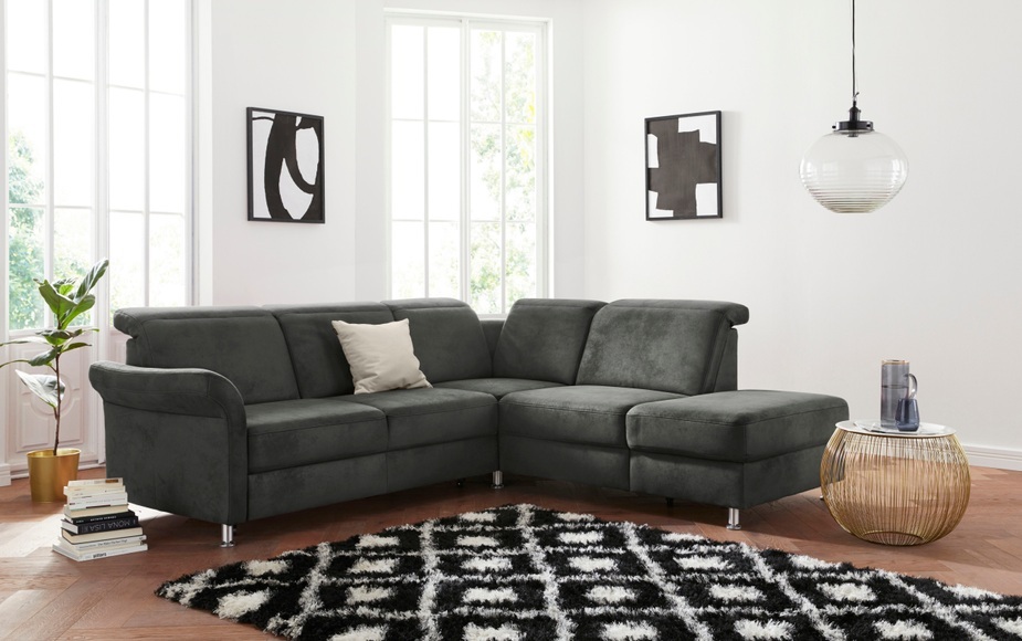 sit&more Ecksofa, inklusive Federkern, wahlweise mit Kopfteilverstellung, Bettfunktion und Stauraum