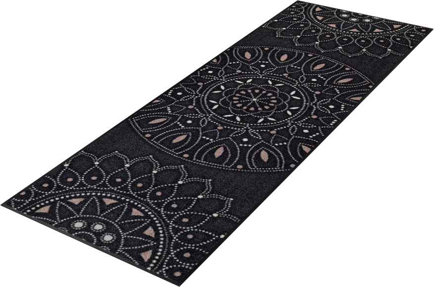 wash+dry by Kleen-Tex Läufer »Purnima«, rechteckig, 7 mm Höhe, Schmutzfangläufer, Mandala Motiv, rutschhemmend, In- und Outdoor geeignet, waschbar, ideal in Diele & Flur