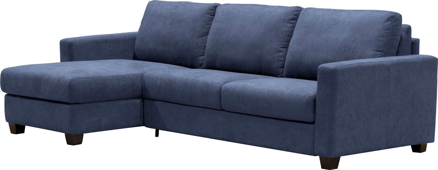 Home affaire Ecksofa »Arezzo«, Recamiere links oder rechts montierbar, mit Schlaffunktion, inkl. Matratze und klappbaren Metallgestell