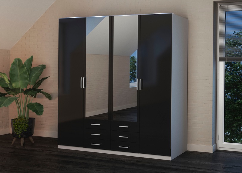 priess Kleiderschrank »Amsterdam«, mit oder ohne LED-Beleuchtung
