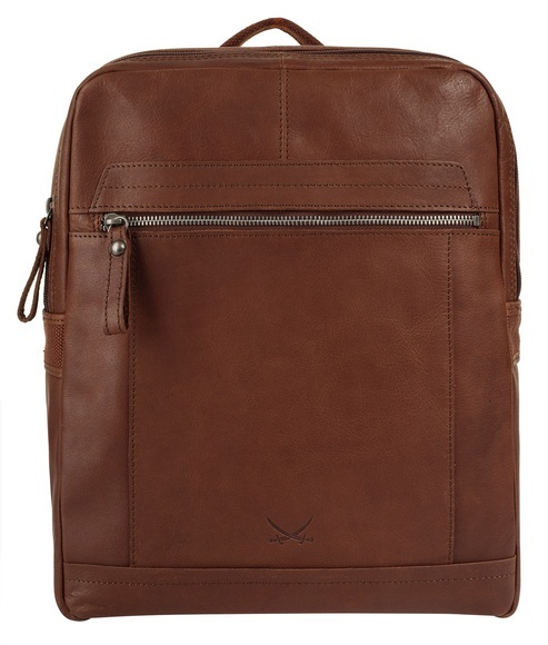 Sansibar Laptoprucksack, echt Leder