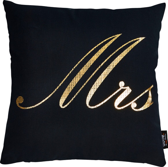 done.® Dekokissen »Stone Mrs«, (1 St.), mit Schriftzug Mrs