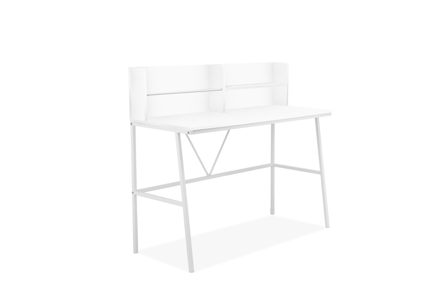 INOSIGN Schreibtisch »Jaxson«, (1 St.), weisses Gestell aus Metall, Breite 120 cm