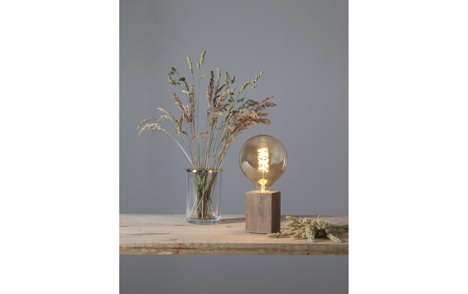 STAR TRADING Tischlampe LYS Braun