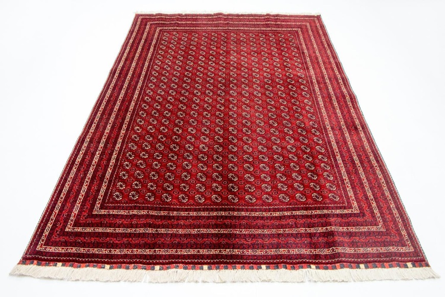 morgenland Wollteppich »Buchara Teppich handgeknüpft rot«, rechteckig, 6 mm Höhe