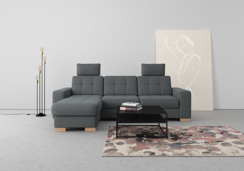 sit&more Ecksofa, wahlweise mit Bettfunktion und Bettkasten