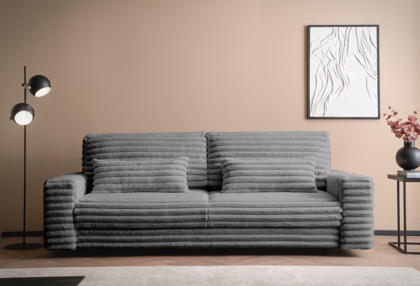 LeGer Home by Lena Gercke Schlafsofa »Imoga, Polster mit Schlaffunktion, 3-Sitzer Sofa, Couch mit Bettkasten«, in modernen Farben und Stoffen, Bettfunktion, Liegefläche: 200x150 cm