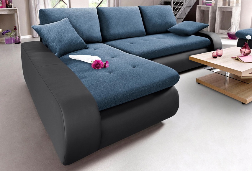 TRENDMANUFAKTUR Ecksofa, wahlweise XL oder XXL