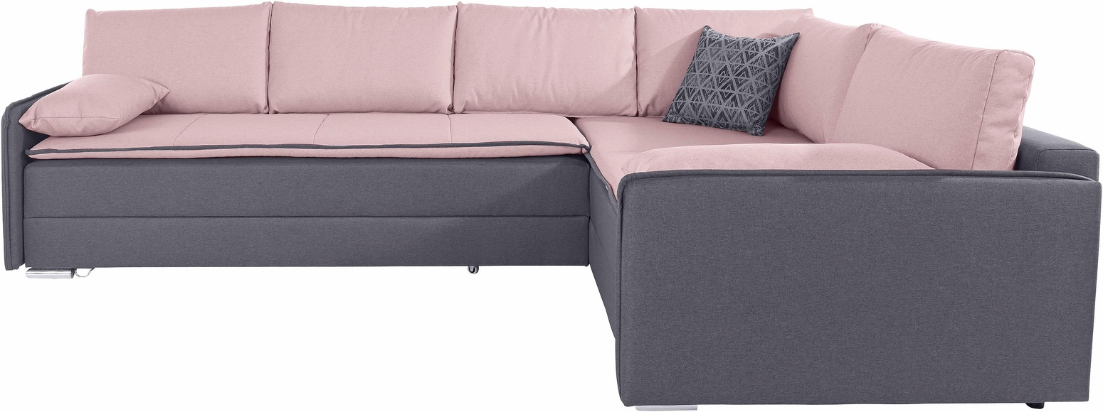 INOSIGN Ecksofa »Dream«, mit Federkern, mit Bettfunktion und Bettkasten