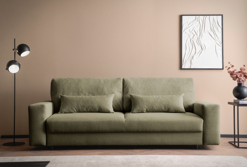 LeGer Home by Lena Gercke Schlafsofa »Imoga, Polster mit Schlaffunktion, 3-Sitzer Sofa, Couch mit Bettkasten«, in modernen Farben und Stoffen, Bettfunktion, Liegefläche: 200x150 cm