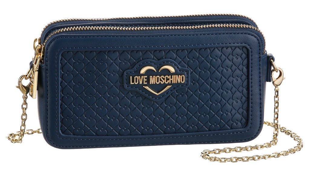 LOVE MOSCHINO Geldbörse, Umhängetasche mit abnehmbarer Umhängekette
