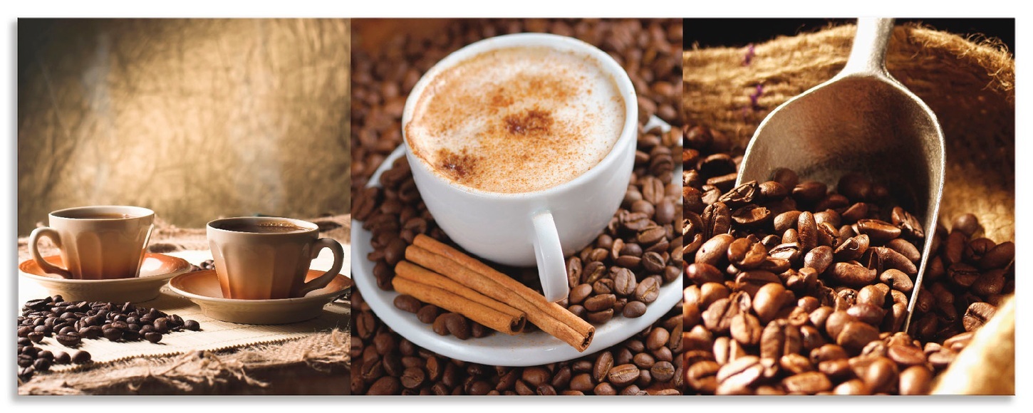 Artland Küchenrückwand »Kaffee - Cappuccino - Heisser Kaffee«