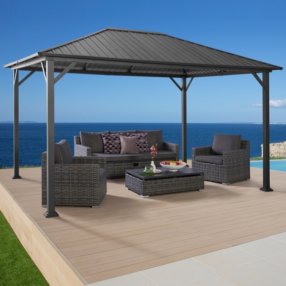 KONIFERA Pavillon »Samos«, BxT: 300x400 cm, ohne Seitenteile