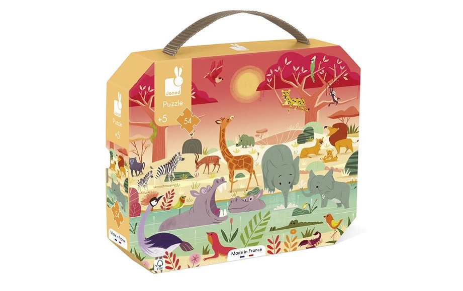 Puzzle Tier-Nationalpark Multicolor