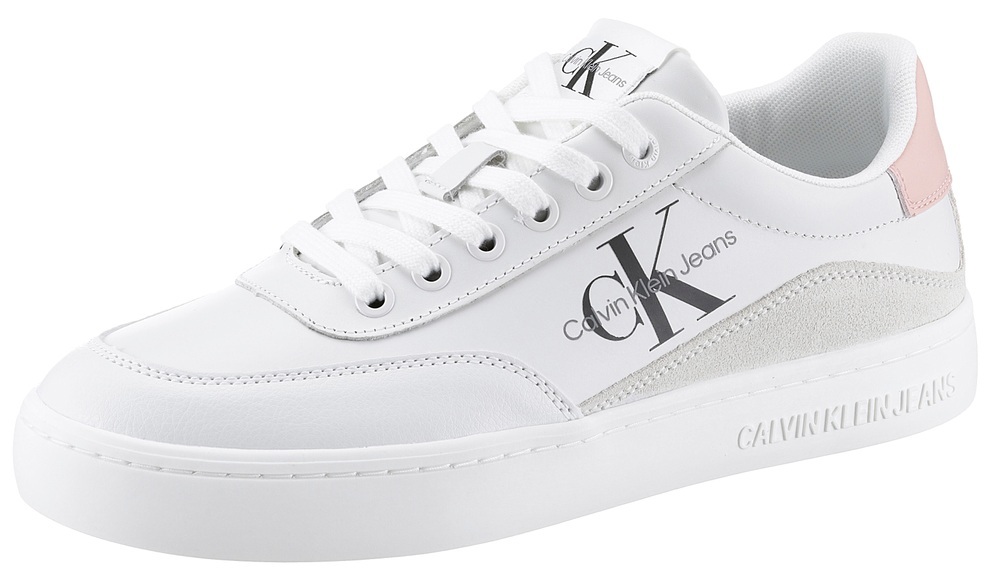Calvin Klein Jeans Plateausneaker »CLASSIC CUPSOLE LTH-SU MONO W«, mit seitlichem CK-Schriftzug