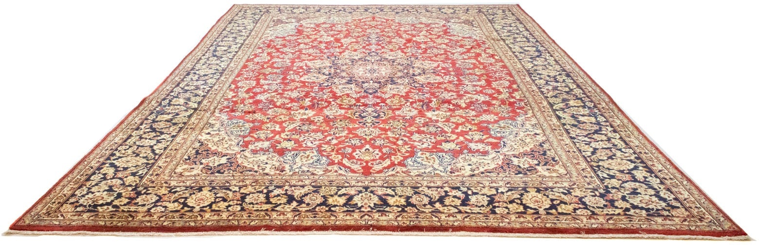 morgenland Wollteppich »Najafabad Teppich handgeknüpft rot«, rechteckig, 8 mm Höhe