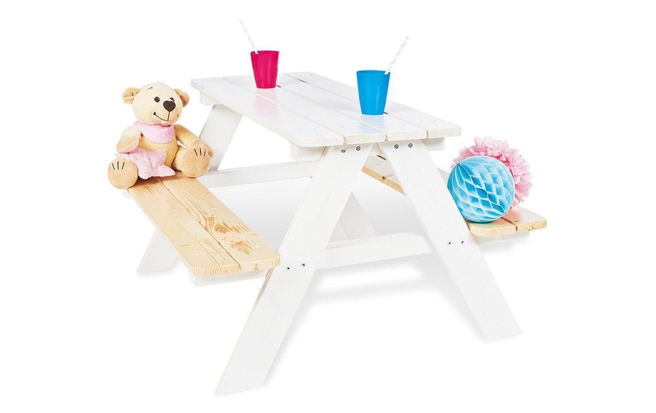 PINOLINO Kindersitzgruppe Nicki (4 Kinder) weiss