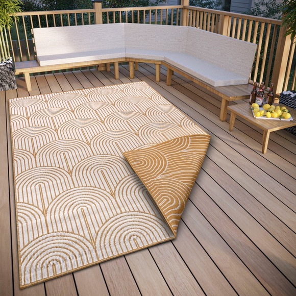 HANSE Home Teppich »Pangli, Wendeteppich«, rechteckig, In und Outdoor, Flachgewebe, wendbar, wetterfest, pflegeleicht, robust