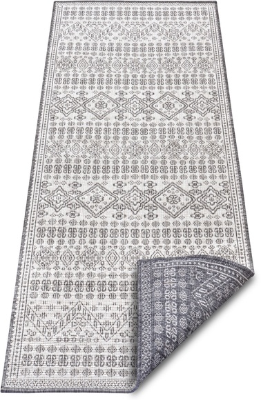NORTHRUGS Läufer »Doha«, rechteckig, 5 mm Höhe, In- und Outdoor Teppich, Wendbar, gekettelt, strapazierfähig, pflegeleicht, Wohnzimmer, Balkon, Garten, in der EU Hergestellt