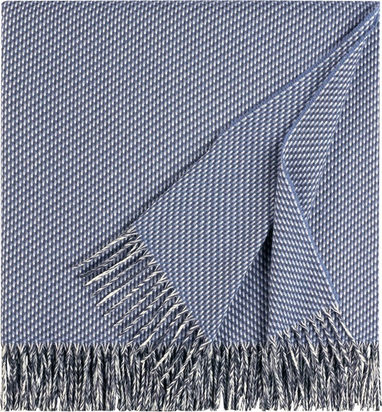Plaid 'Crafts' biederlack Jeansblau