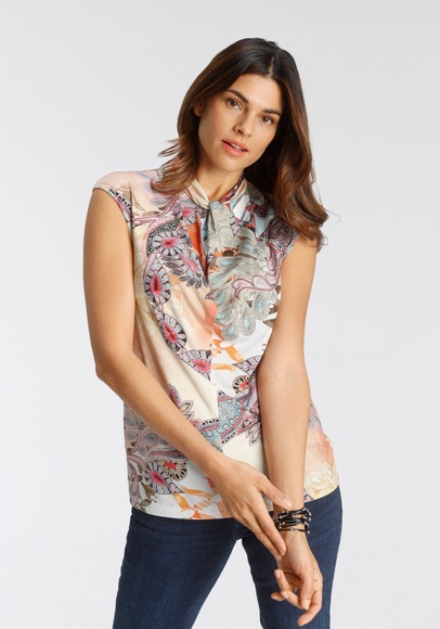 select! By Hermann Lange Blusenshirt, mit femininem Paisley-Print