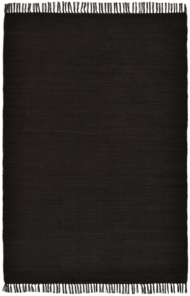 THEKO Teppich »Happy Cotton«, rechteckig, 5 mm Höhe, Handweb Teppich, Flachgewebe, reine Baumwolle, handgewebt, mit Fransen, ideal im Wohnzimmer & Schlafzimmer