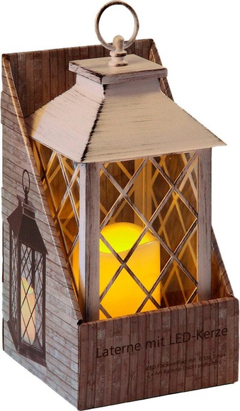 Home affaire Laterne inkl. LED Kerze, Höhe 34 cm