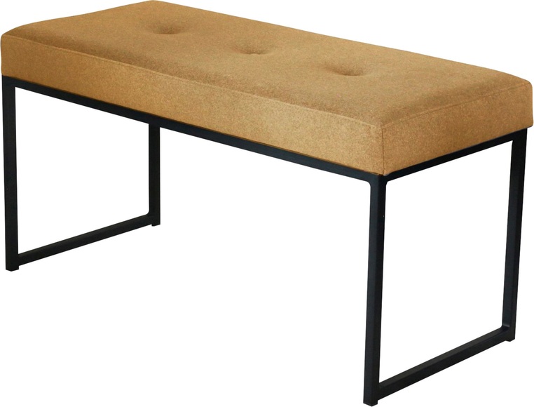 Home affaire Sitzbank »Celine«, Breite 90 oder 150 cm, mit schwarzen Metallbeinen