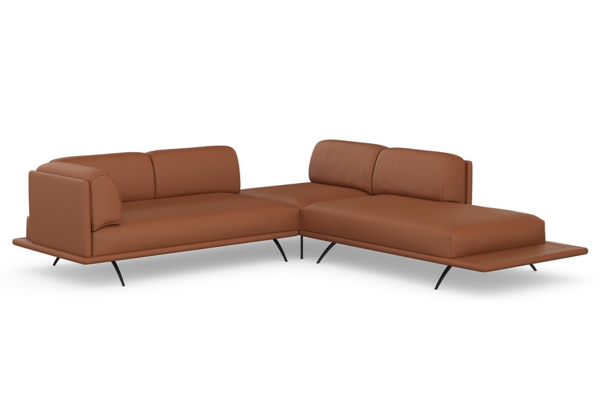 machalke® Ecksofa »benito«, mit bezogenem Sockel