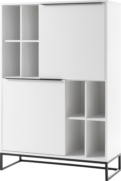 Mca Furniture - Bücherregal - Weiss und Schwarz