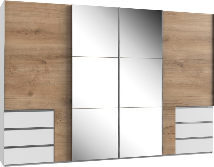 Fresh To Go Schwebetürenschrank »Level«, mit Synchronöffnung