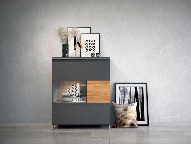 Places of Style Vitrine »Onyx«, mit Soft-Close-Funktion