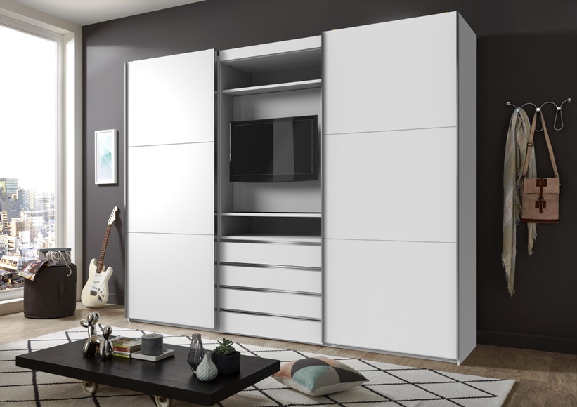 Fresh To Go Schwebetürenschrank »Magic«, mit drehbaren TV-Element