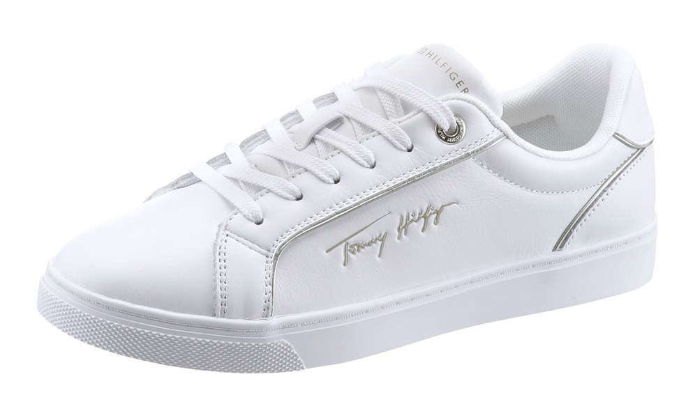 Tommy Hilfiger Plateausneaker »SIGNATURE PIPING SNEAKER«, mit gepolstertem Schaftrand