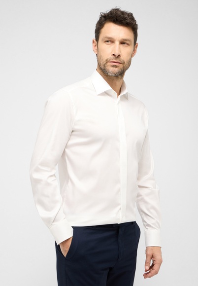 MODERN FIT Performance Shirt in ecru unifarben