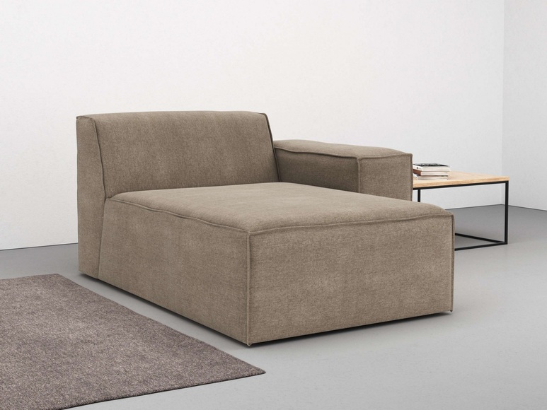 RAUM.ID Chaiselongue »Norvid«, modular, wahlweise mit Kaltschaum, Komfortschaum oder Taschenfederkern